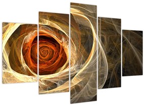 Tablou - Trandafiri abstracți în culori aprinse (150x105 cm)