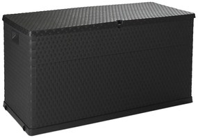 RATTAN záhradný plastový úložný box 420 L - grafit
