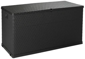 RATTAN záhradný plastový úložný box 420 L - grafit