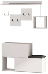 Set mobilier pentru hol Horton (Alb). 1071789