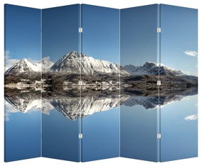 Paravan - Munți și reflectarea lor (210x170 cm)