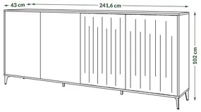 Dulap RONJA taupe/negru