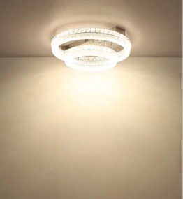 Globo 67387-60D - Plafonieră LED reglabilă LAUREL LED/60W/230V transparentă+telecomandă