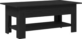 vidaXL Masă de cafea Stejar Negru 102 x 55 x 42 cm Lemn compozit