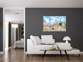 Tablou - Biserica Santa Maria di Loreto, Roma, Italia (90x60 cm)