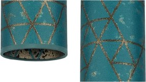 Lustră pe cablu AVALO 2xE27/60W/230V turcoaz/auriu