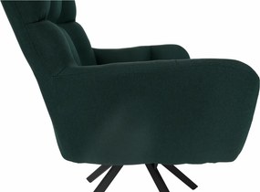 Scaun de design, ţesătură verde, KOMODO