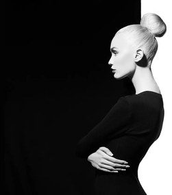 Fototapet - Femeie à la yin și yang (147x102 cm)