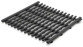 Suport de vase din silicon Brabantia SinkSide 1004155, Până la 220C, Lățime reglabilă, Gri închis