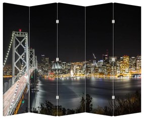 Paravan - Podul Brooklin și New York (210x170 cm)
