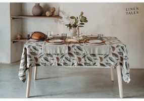 Față de masă din in 140x140 cm Golden Fall – Linen Tales