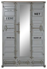 Dulap, gri, din metal, stil industrial, Cargo