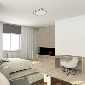 Plafoniera LED cu telecomanda design slim Linden 45,5cm