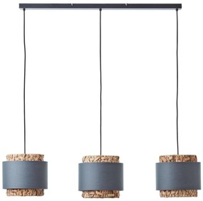 Lustră pe cablu Brilliant WATERLILLY 3xE27/60W/230V gri