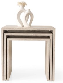Set măsuțe cafea Fleximo (travertin). 1127620