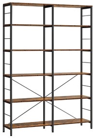 Bibliotecă NAVARO maro/negru