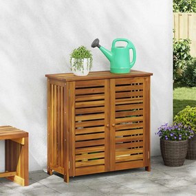 vidaXL Dulap de grădină Maro 78 x 36.5 x 78cm Lemn masiv de acacia