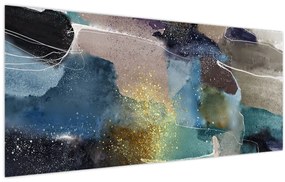 Tablou - Abstract acuarelă (120x50 cm)