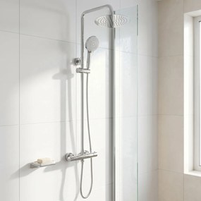 Set de duș fără pipă cu termostat Rea Lungo Chrome