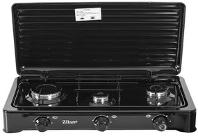 Aragaz cu 3 ochiuri ZILAN ZLN-0032,culoare negru utilizare numai GPL butelie,