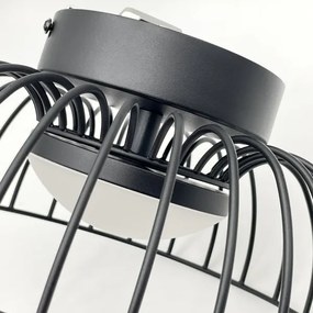 Plafonieră LED BETSY, 12 W, 230 V, Ø 25 cm, negru