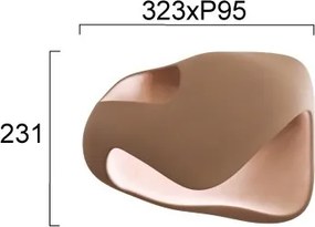 Aplică de perete DEBBY 1xG9/8W/230V maro