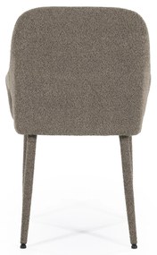 Scaun Fika din tesatura maro