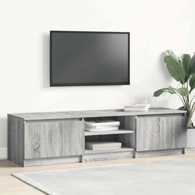 vidaXL Comodă TV, gri sonoma, 140x40x35,5 cm, lemn prelucrat