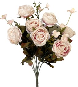Trandafiri roz-deschis artificiali FRANCINE, 45cm