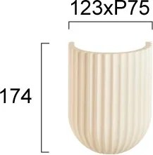 Aplică de perete LAVINA 1xGU10/35W/230V albă