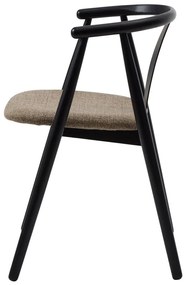 Scaun de dining negru/bej Relate – Unique Furniture