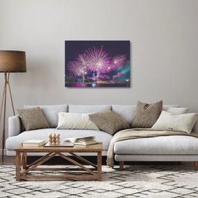 Tablou pe sticlă cu artificii (70x50 cm)