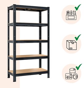 Jurhan Raft cu capacitate mare HEAVY, max. 875kg, 90x40x180cm, negru