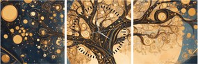 Tablou – Arbore suprarealist (cu ceas) (90x30 cm)