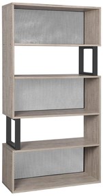 Raft TIMBERTOME LORE cu decor de stejar gri