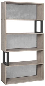 Raft TIMBERTOME LORE cu decor de stejar gri