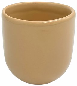 PAHAR CAFEA NOVUM BEJ DESCHIS (PANTONE Brazilian Sand, 250ML) GRESIE GLAZURATA MANUAL