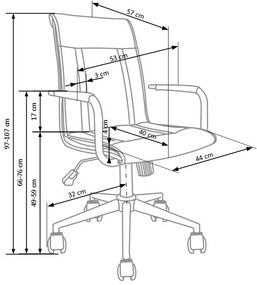 Scaun Porto 2 piele ecologica alb