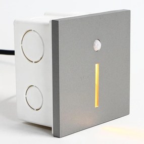 Emithor 70428 - LED lampă scară cu senzor LINE LED/1W/230V 4000K gri