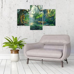 Tablou - Ilustrare pădure tropicală (90x60 cm)