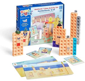 MATHLINK®CUBES NUMBERBLOCKS IN ENGLEZA SET DE ACTIVITATI DE LA 21 - 30 - HAND2MIND (HM96321-UK)