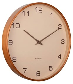 Karlsson 5993SB design ceas de perete bej, diametru 40 cm