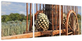 Tablou - Remorcă (cu ceas) (90x30 cm)