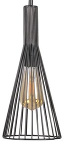 Lustră pe cablu TIANA 1xE27/20W/230V d. 15,5 cm negru