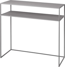 Masă consolă gri deschis din metal 35x85 cm Fera – Blomus