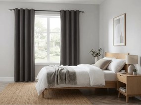 Draperie opaca DUNES VELVET 140x250 cm, gri inchis Agatat: Rejansa