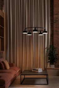 Lustra suspendata design modern TATAWIN S negru