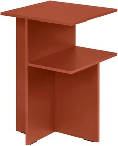 Noptieră teracotă cu rafturi Atik – noo.ma