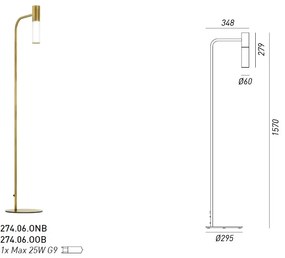 Lampadar, lampa de podea design clasic ETOILE 274.06