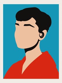 Ilustrație Audrey Hepburn Minimalist Pop Art, Retrodrome